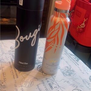 White and Orange Insulated Bottle